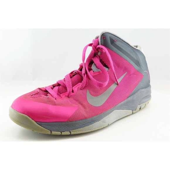Nike Pink‎ Synthetic Athletic Girls Shoes Size 7 - Picture 1 of 6